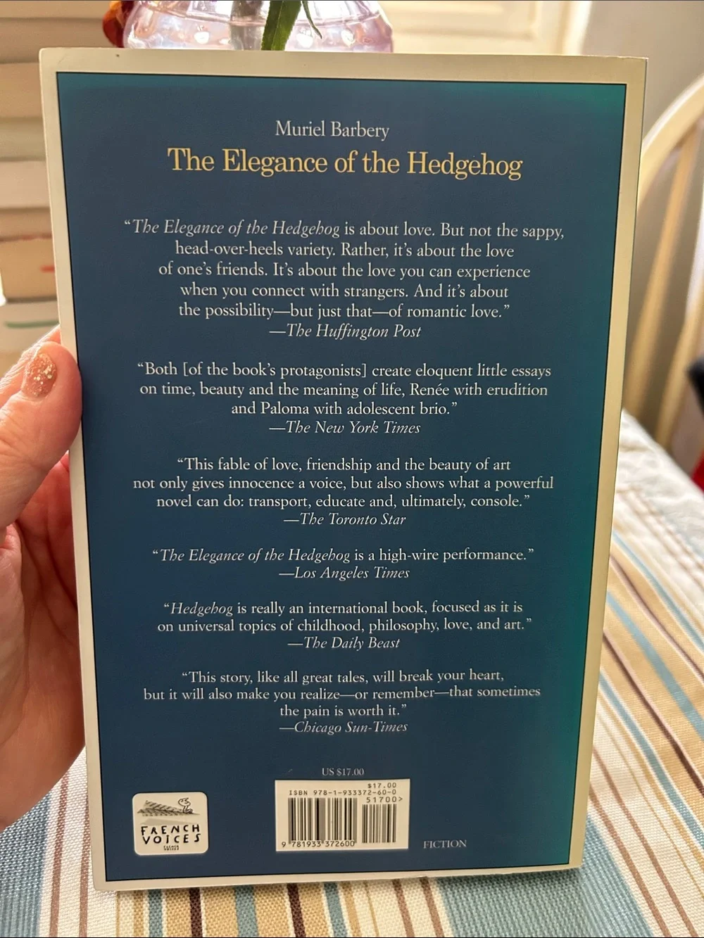 The Elegance of the Hedgehog by Muriel Barbery